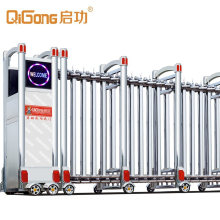 Retractable Open Style 201/304 Stainless Steel Folding Gate Collapsible Gate for Industrial Place Qg-J1709